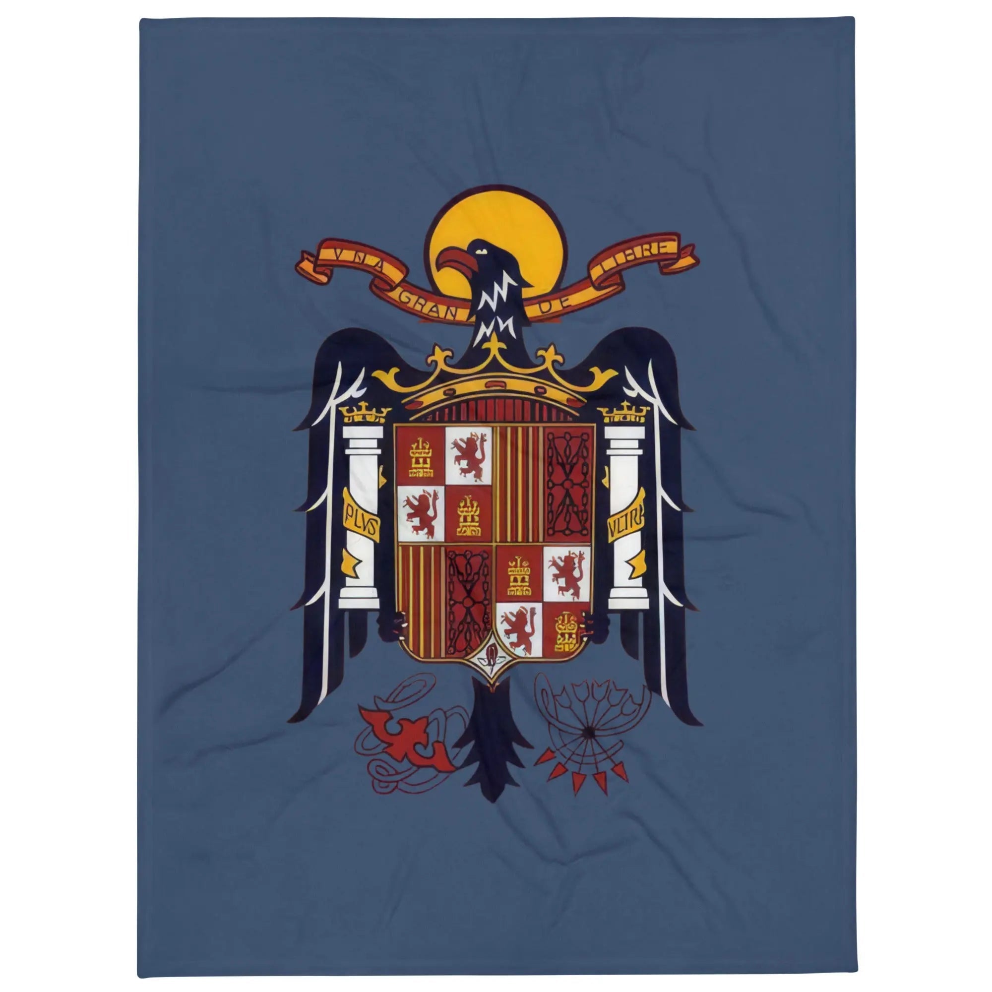 Comprar Manta Águila de San Juan - Una, Grande y Libre - azul La Flamenca de Borgoña Bandera España