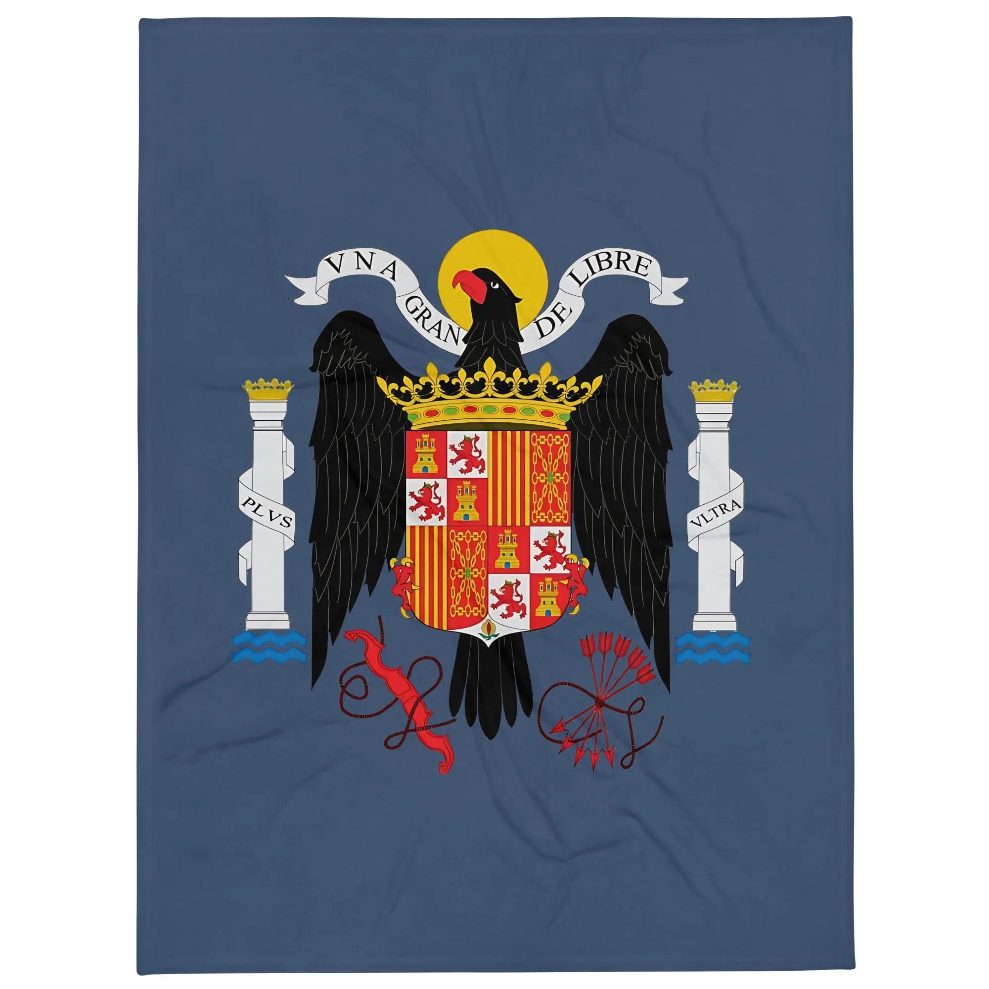 Comprar Manta Águila de San Juan - Una, Grande y Libre - azul La Flamenca de Borgoña Bandera España