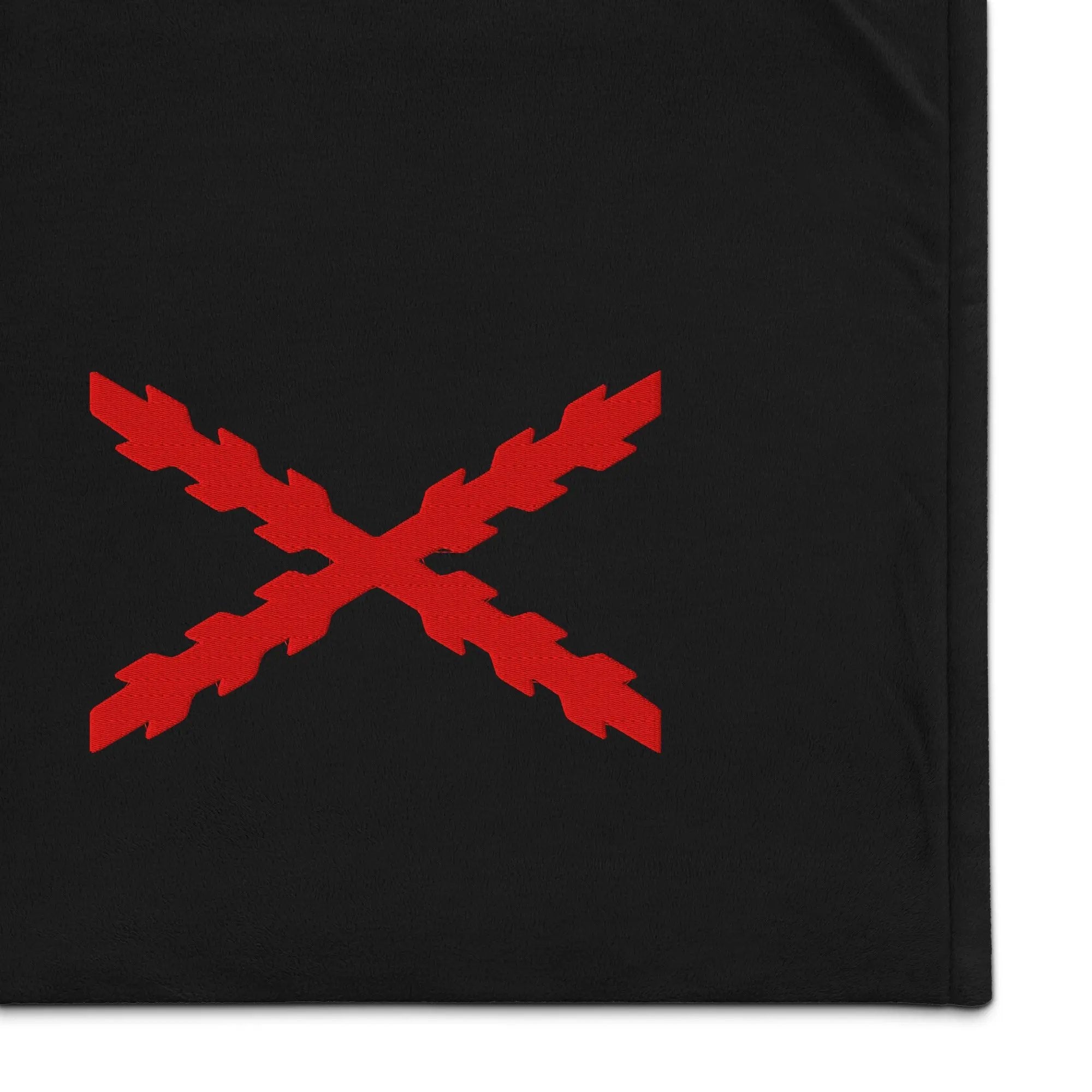Comprar Manta borreguillo premium Cruz de Borgoña La Flamenca de Borgoña Bandera España
