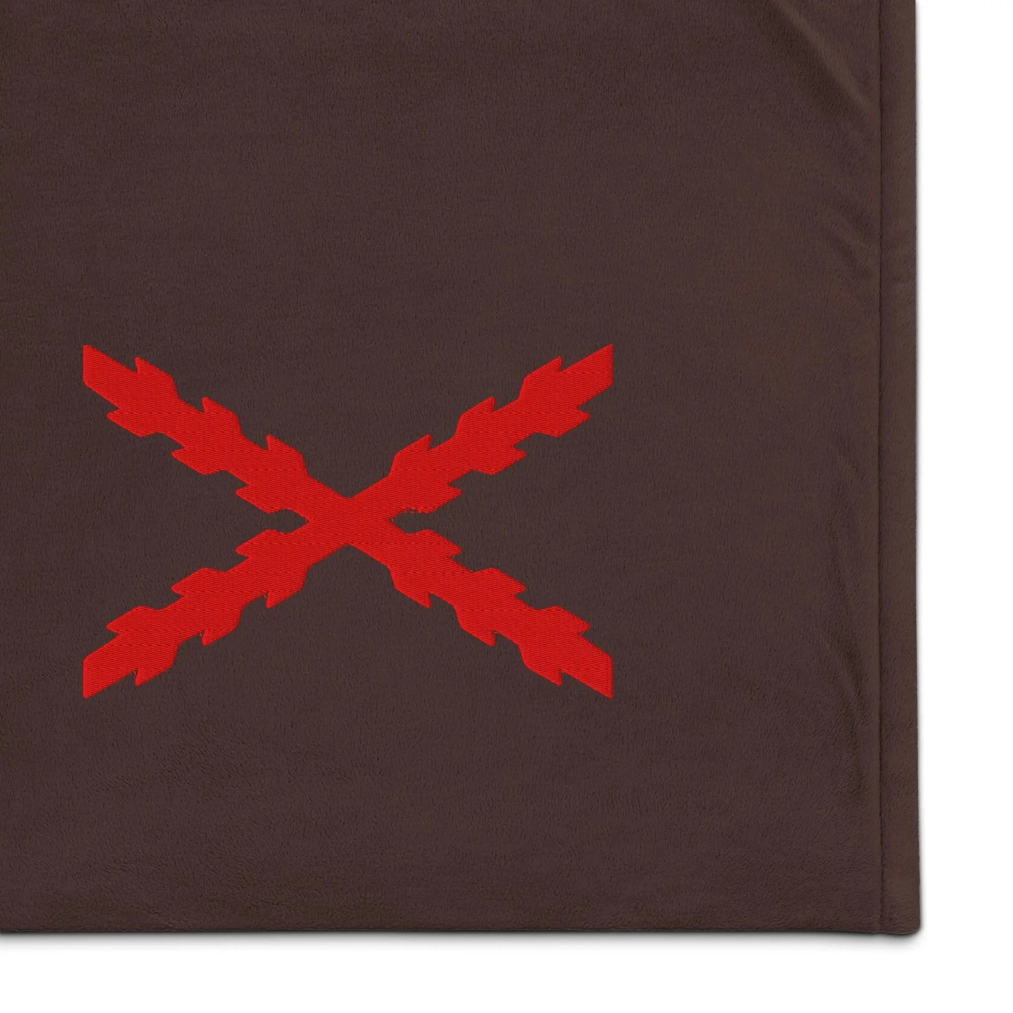 Comprar Manta borreguillo premium Cruz de Borgoña La Flamenca de Borgoña Bandera España