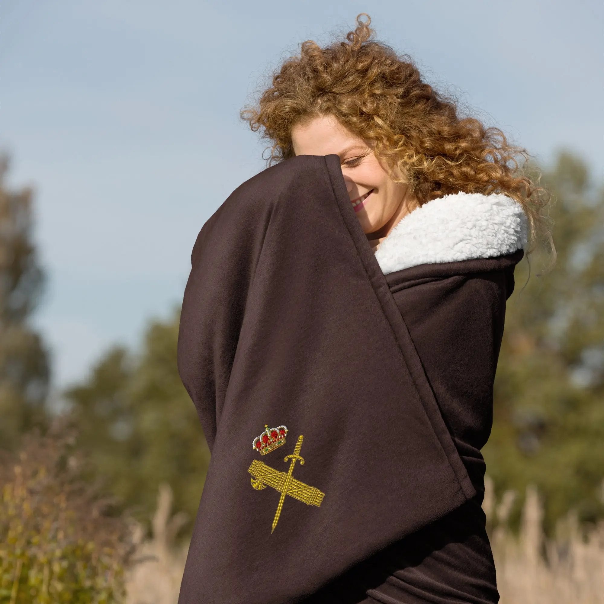 Comprar Manta borreguillo premium Guardia Civil La Flamenca de Borgoña Bandera España
