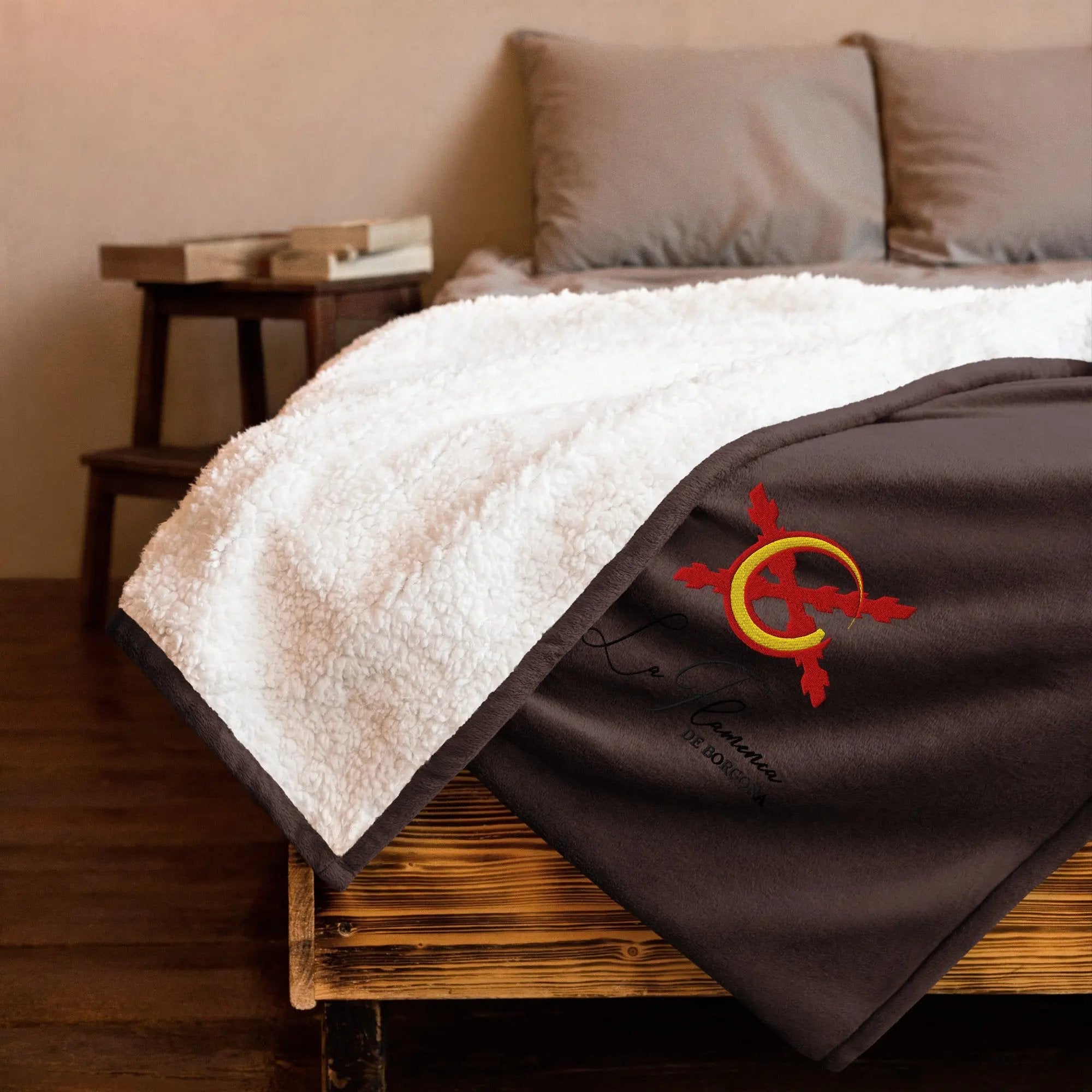 Comprar Manta borreguillo premium La Flamenca de Borgoña La Flamenca de Borgoña Bandera España