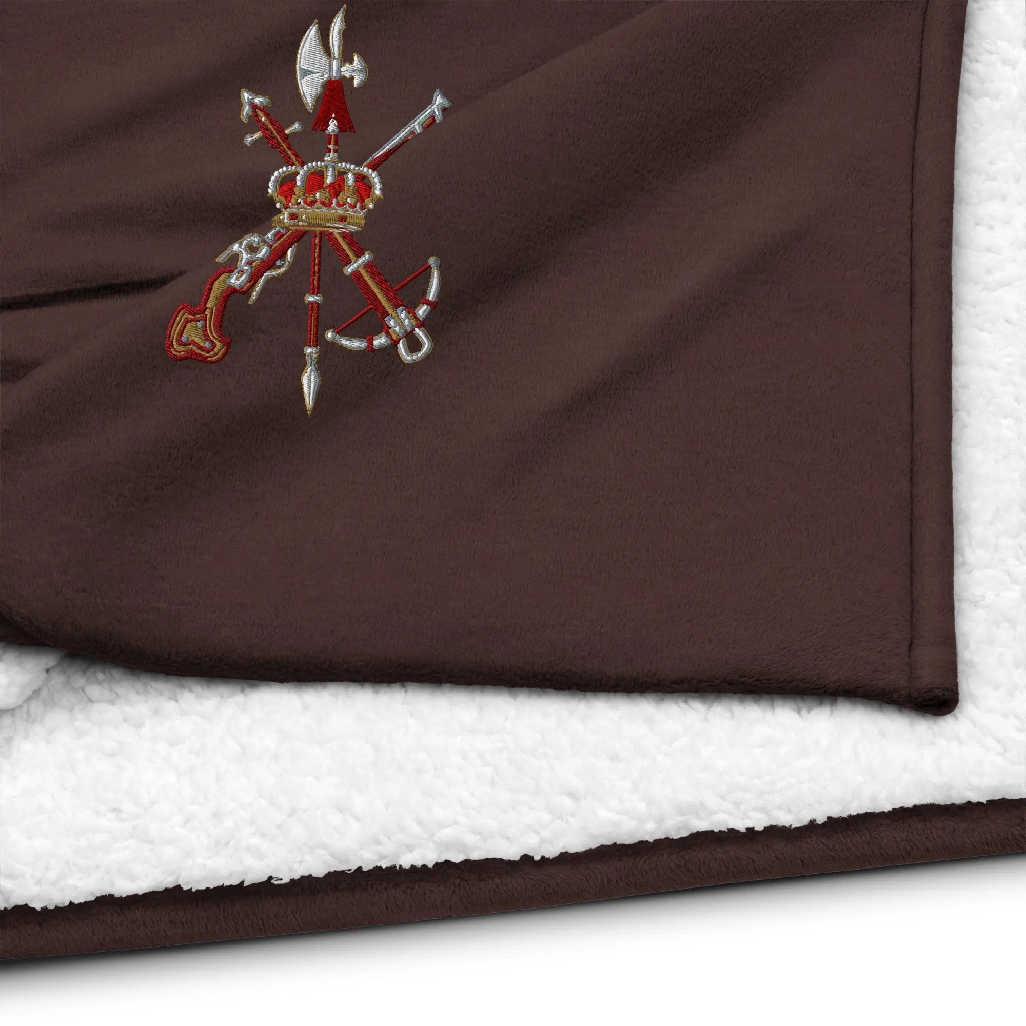 Comprar Manta borreguillo premium Legión española La Flamenca de Borgoña Bandera España