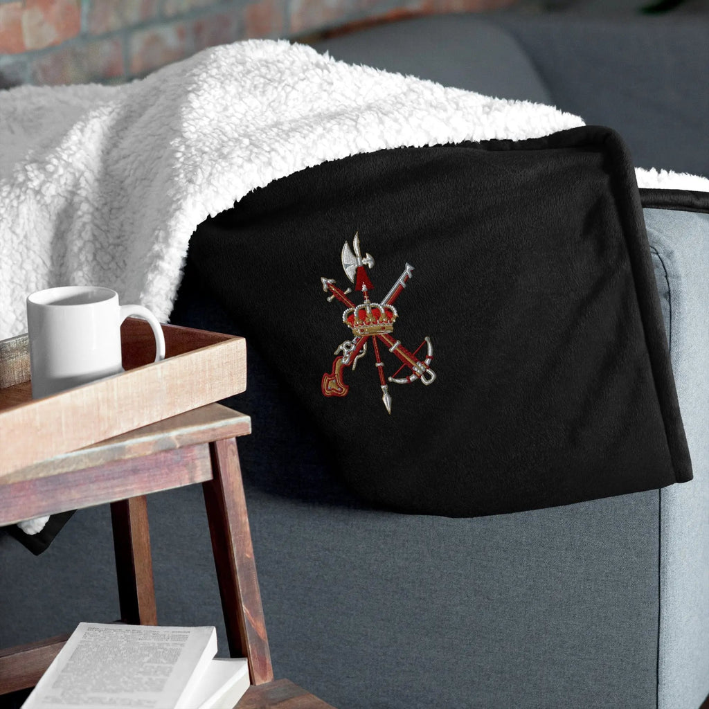 Comprar Manta borreguillo premium Legión española La Flamenca de Borgoña Bandera España