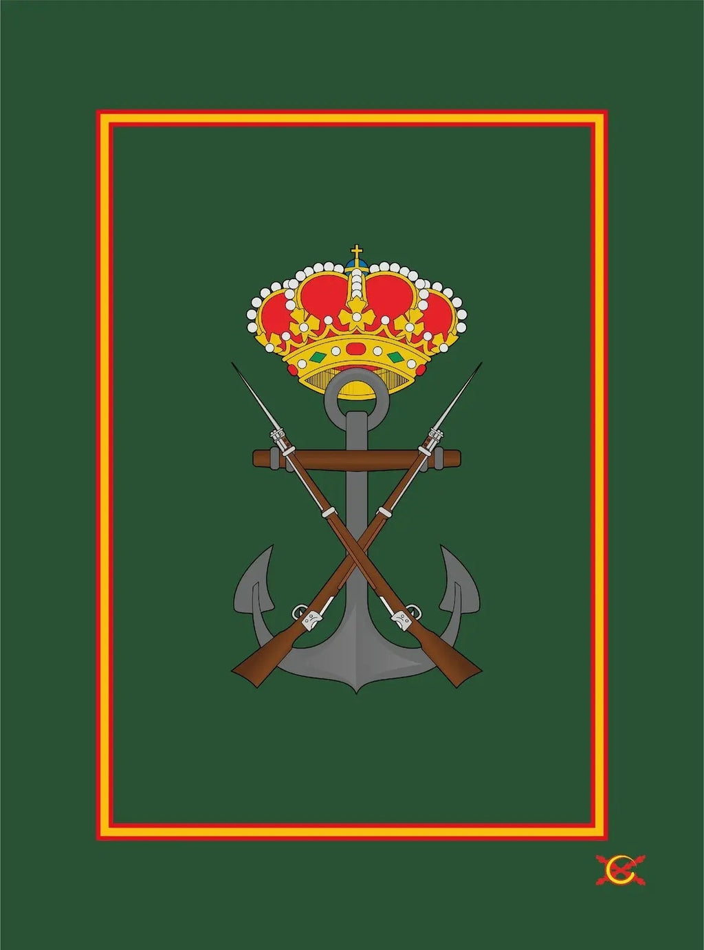 Comprar Manta polar Infantería de Marina (II) Bandera España Bandera España La Flamenca de Borgoña Patricia Muñoz VOX