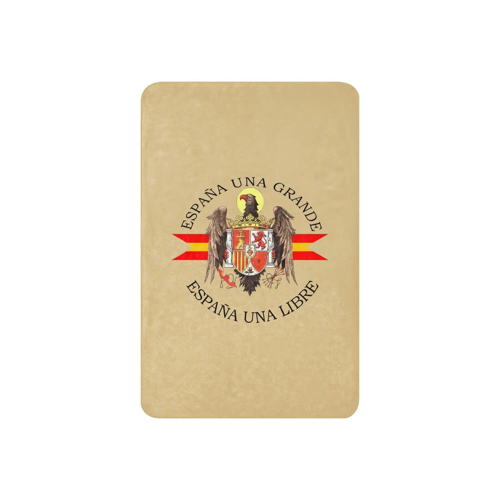 Comprar Manta sherpa Águila San Juan - camel La Flamenca de Borgoña Bandera España