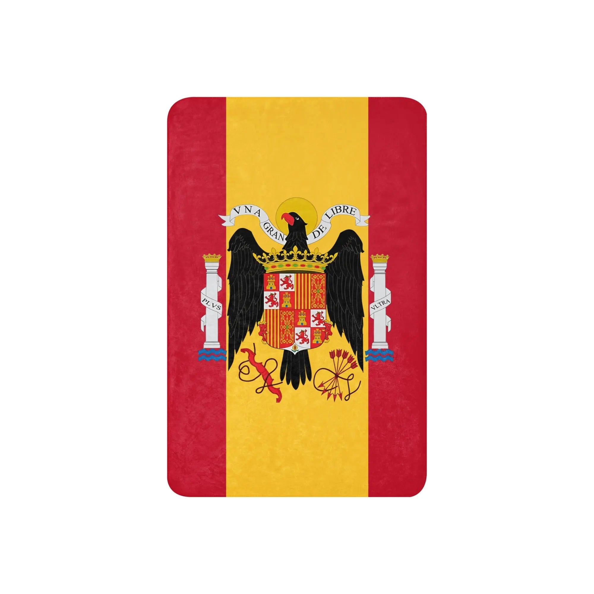 Comprar Manta sherpa Águila de San Juan y Bandera de España La Flamenca de Borgoña Bandera España