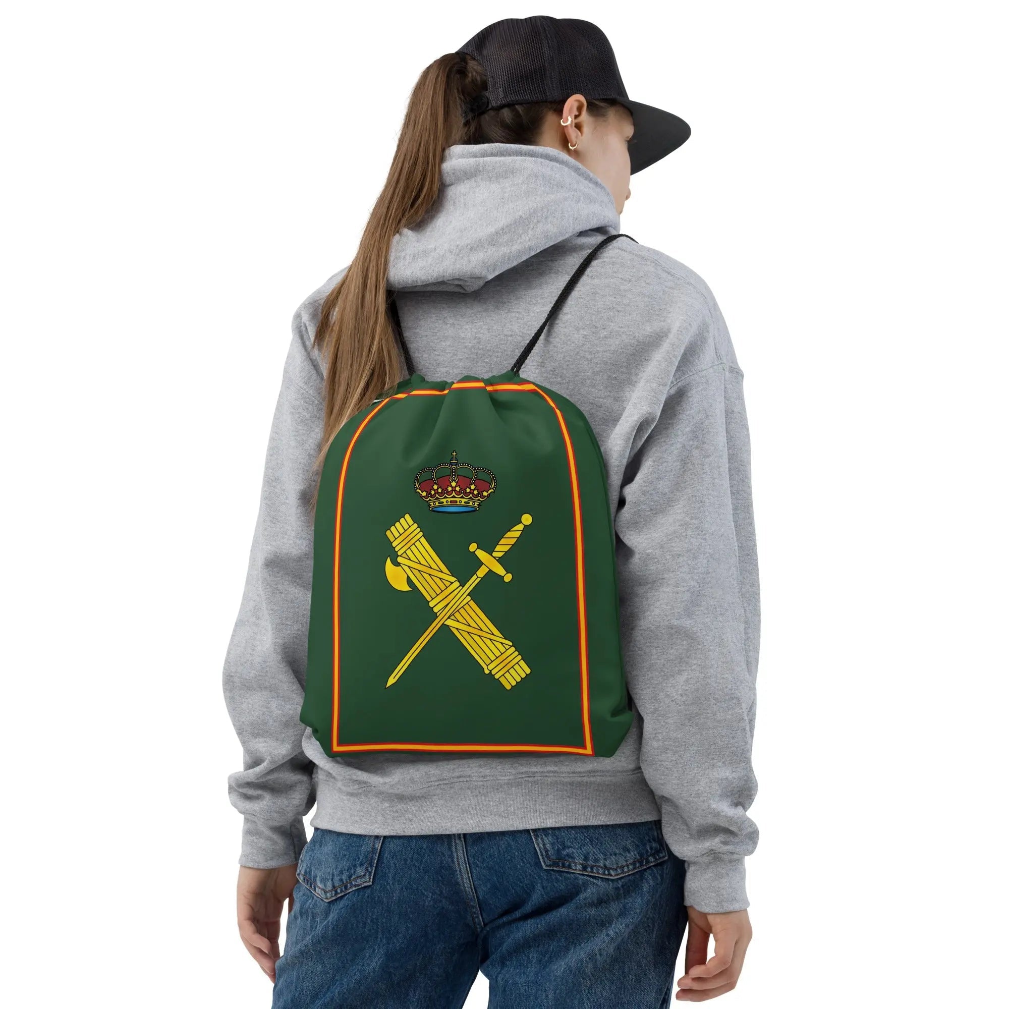 Comprar Mochila con cordones Guardia Civil Bandera España La Flamenca de Borgoña Patricia Muñoz VOX