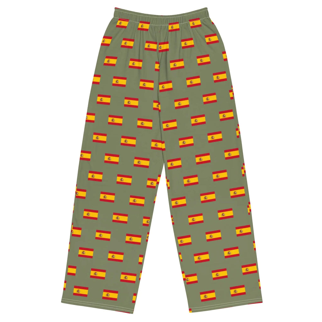 Comprar Pantalón de Pijama unisex verde Bandera España La Flamenca de Borgoña Bandera España
