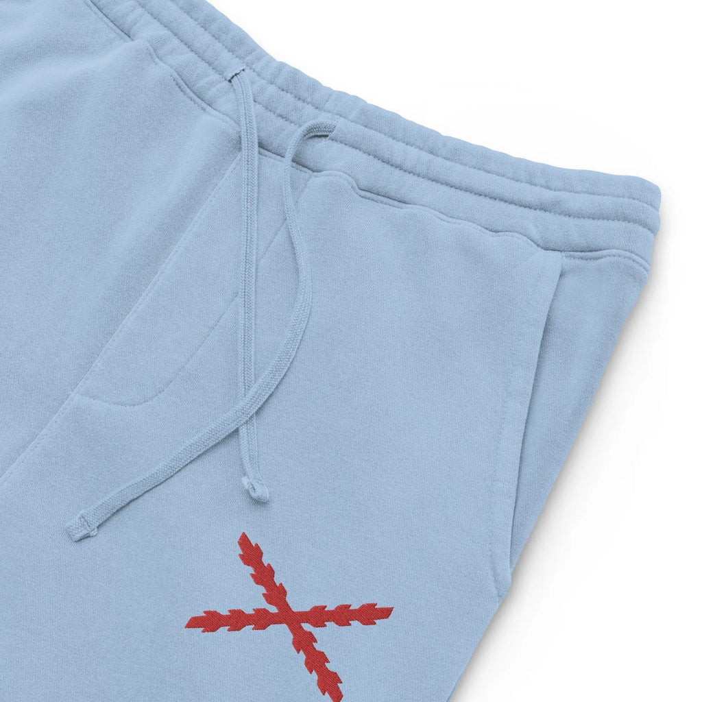 Comprar Pantalón de deporte Cruz de Borgoña teñido unisex Bandera España La Flamenca de Borgoña Patricia Muñoz VOX