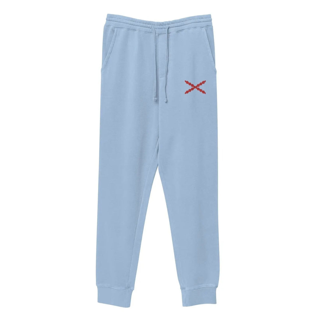 Comprar Pantalón de deporte Cruz de Borgoña teñido unisex Bandera España La Flamenca de Borgoña Patricia Muñoz VOX