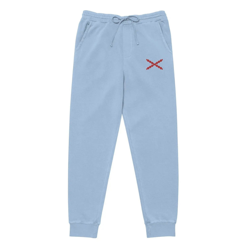 Comprar Pantalón de deporte Cruz de Borgoña teñido unisex Bandera España La Flamenca de Borgoña Patricia Muñoz VOX