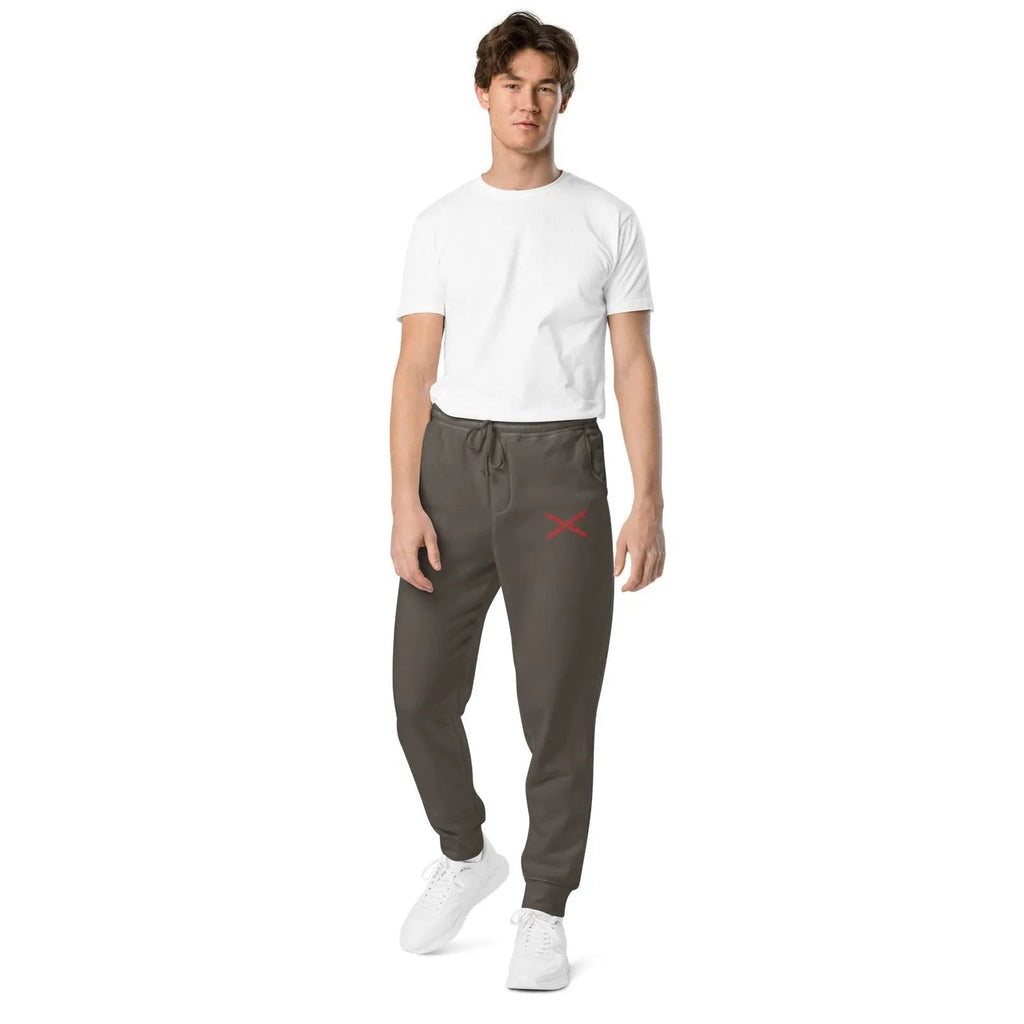 Comprar Pantalón de deporte Cruz de Borgoña teñido unisex Bandera España La Flamenca de Borgoña Patricia Muñoz VOX