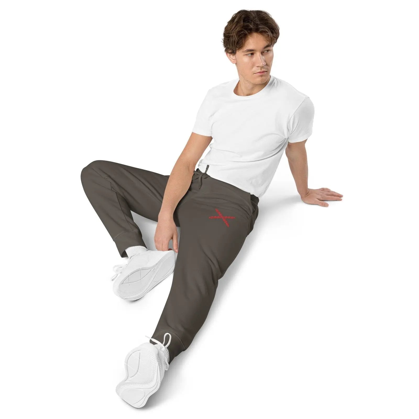 Comprar Pantalón de deporte Cruz de Borgoña teñido unisex Bandera España La Flamenca de Borgoña Patricia Muñoz VOX