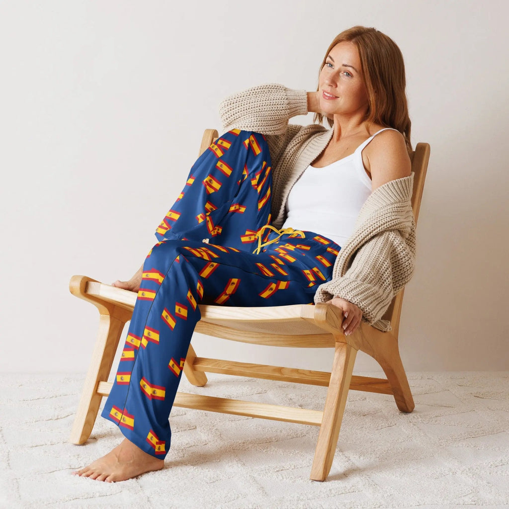 Comprar Pantalón de pijama Azul Bandera España movimiento La Flamenca de Borgoña Bandera España