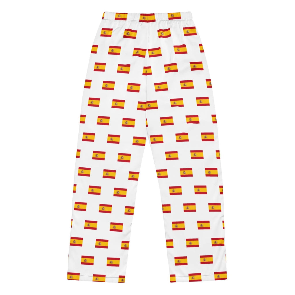 Comprar Pantalón de pijama Blanco Bandera España con ribete La Flamenca de Borgoña Bandera España