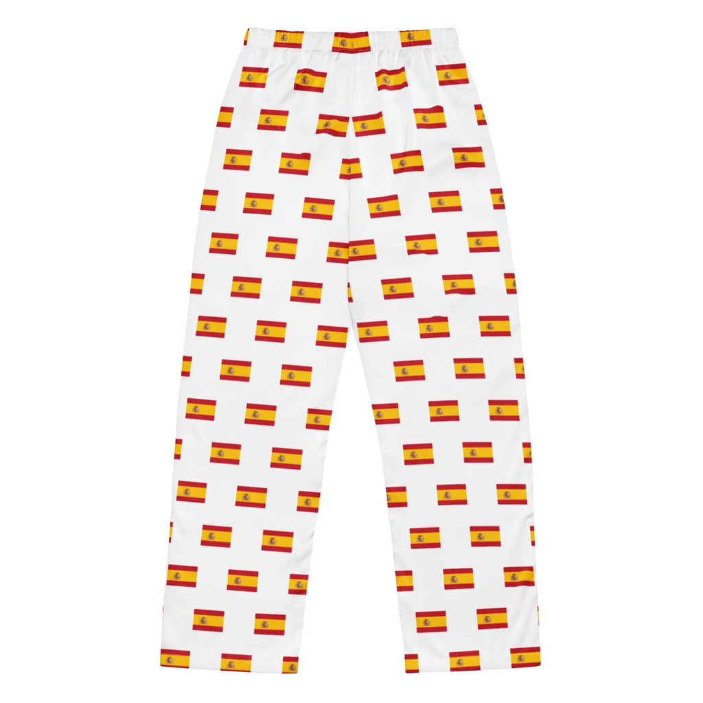Comprar Pantalón de pijama Blanco Bandera España con ribete La Flamenca de Borgoña Bandera España