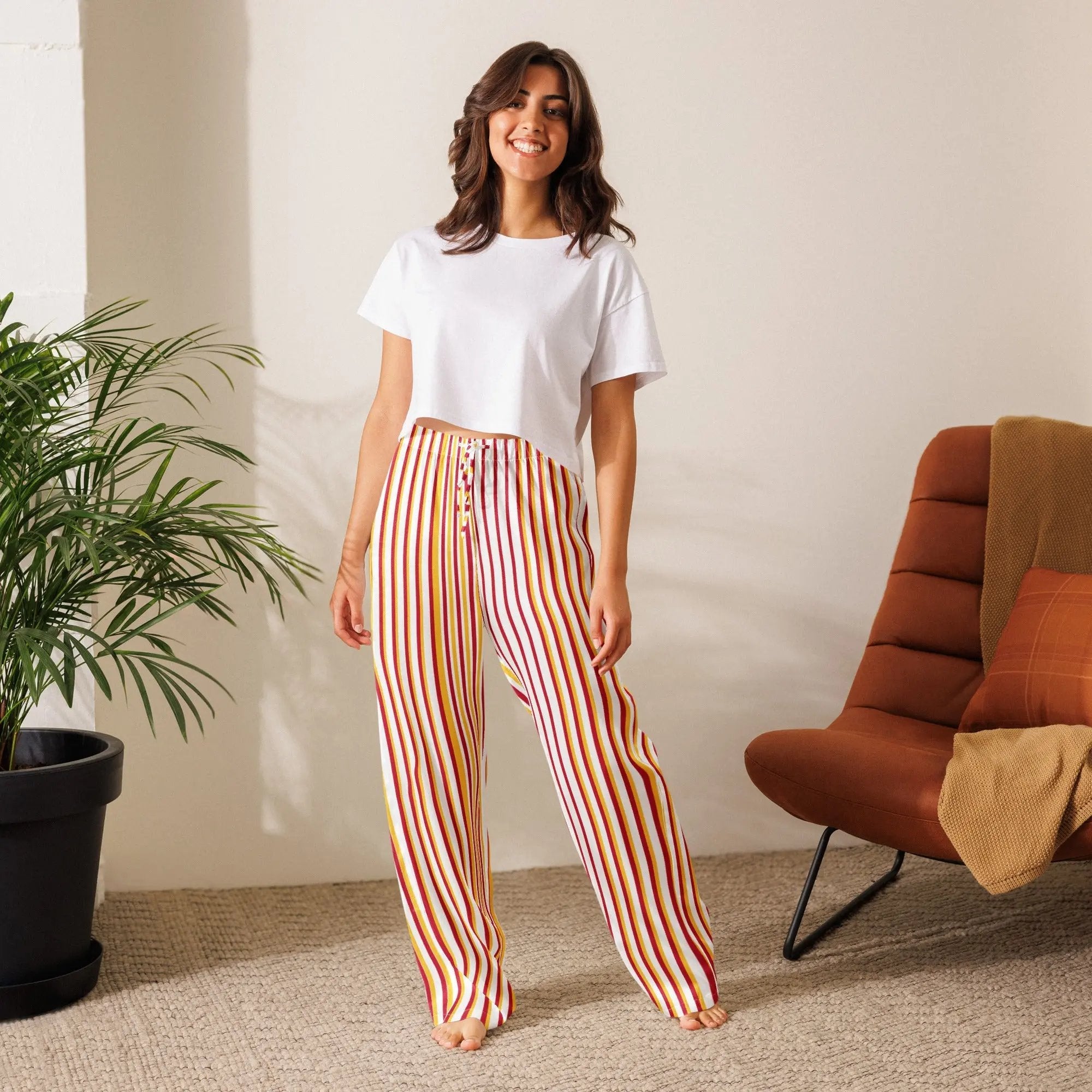 Comprar Pantalón de pijama Líneas La Flamenca de Borgoña Bandera España