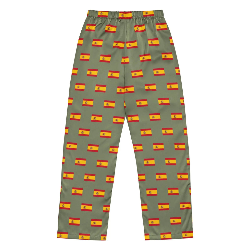 Comprar Pantalón de pijama Verde Bandera España con ribete La Flamenca de Borgoña Bandera España