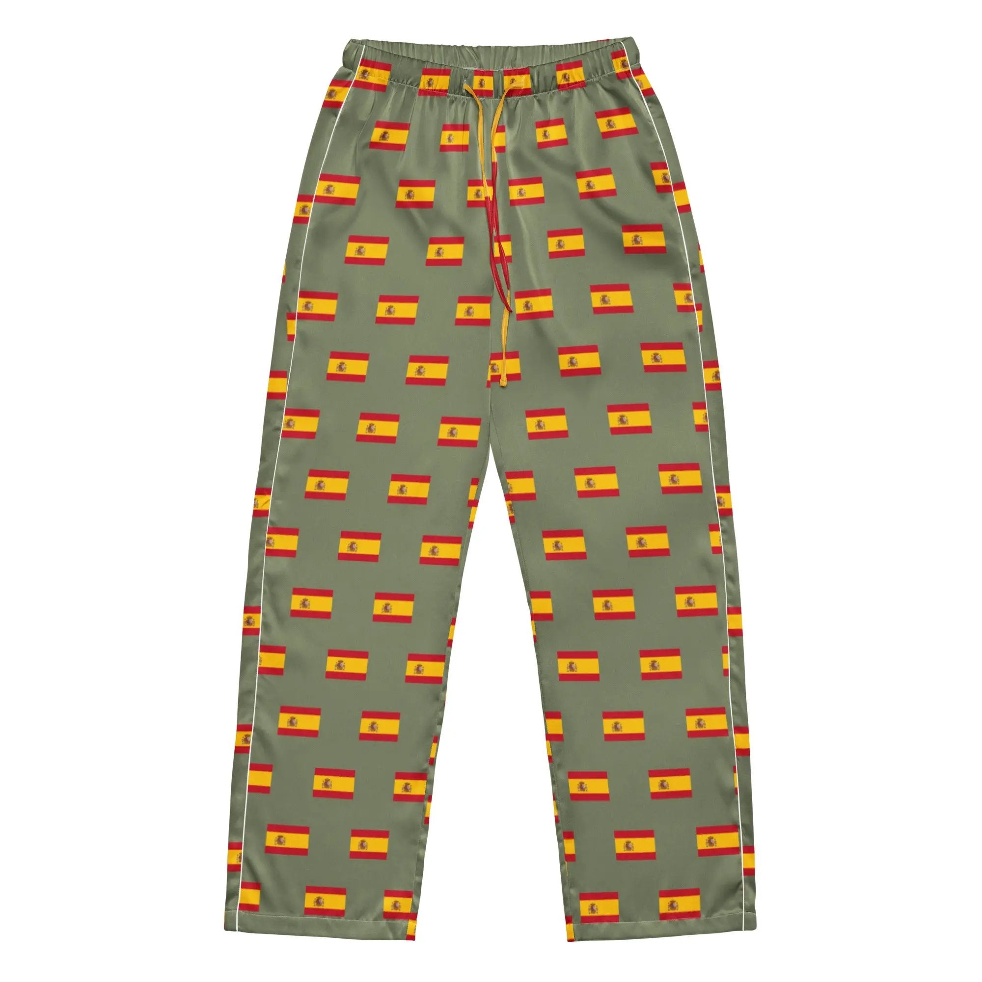 Comprar Pantalón de pijama Verde Bandera España con ribete La Flamenca de Borgoña Bandera España