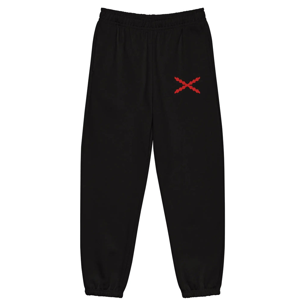Comprar Pantalones de deporte gruesos Cruz de Borgoña bordada Bandera España La Flamenca de Borgoña Patricia Muñoz VOX