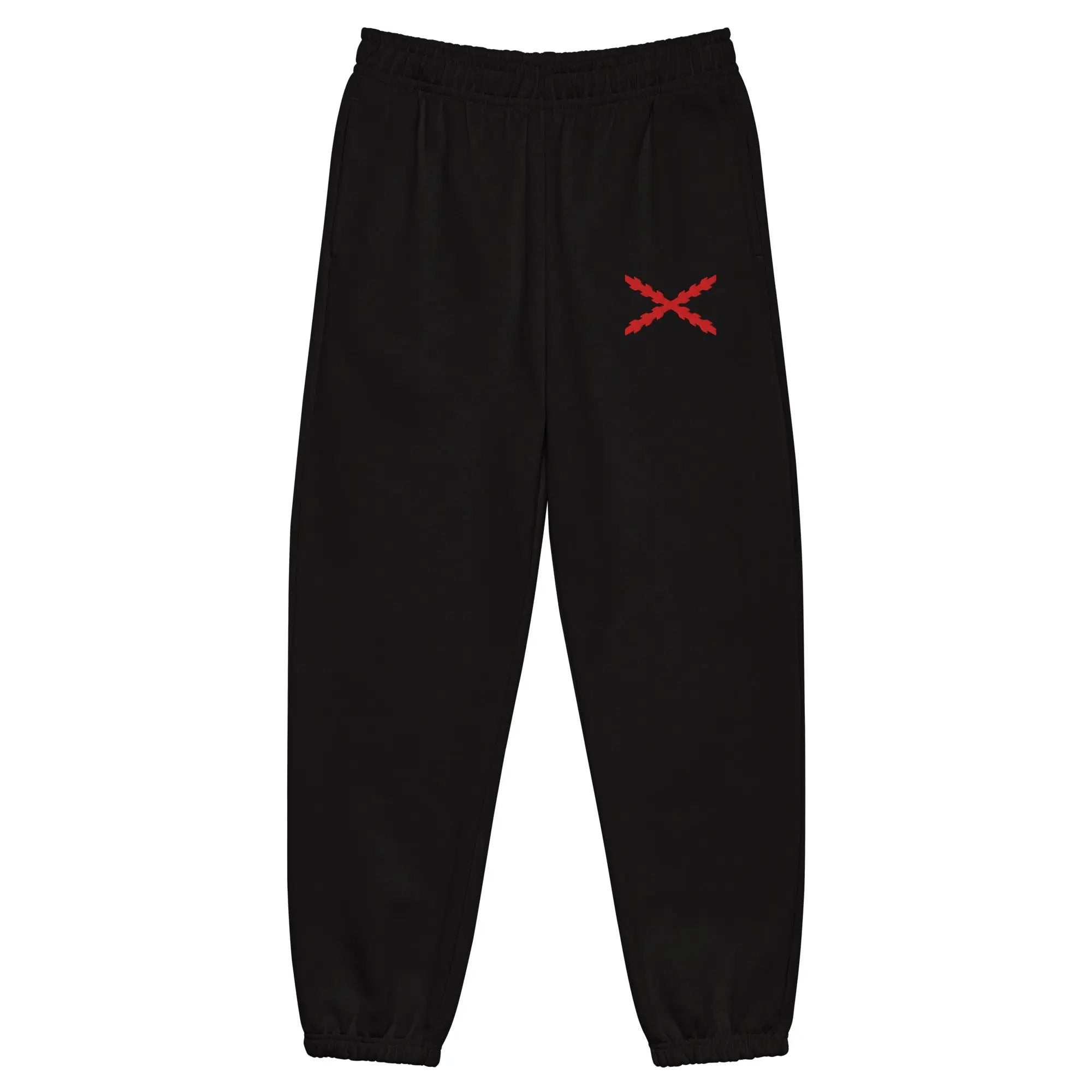 Comprar Pantalones de deporte gruesos Cruz de Borgoña bordada Bandera España La Flamenca de Borgoña Patricia Muñoz VOX