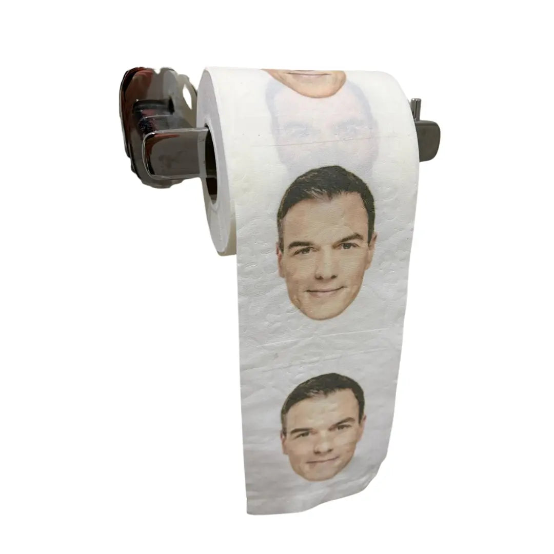 Comprar Papel Higiénico de Váter Pedro Sánchez La Flamenca de Borgoña Bandera España