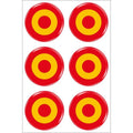 Comprar Pegatina silicona Escarapela Bandera España diana circular 20 mm (1 unidad) Bandera España La Flamenca de Borgoña Patricia Muñoz VOX