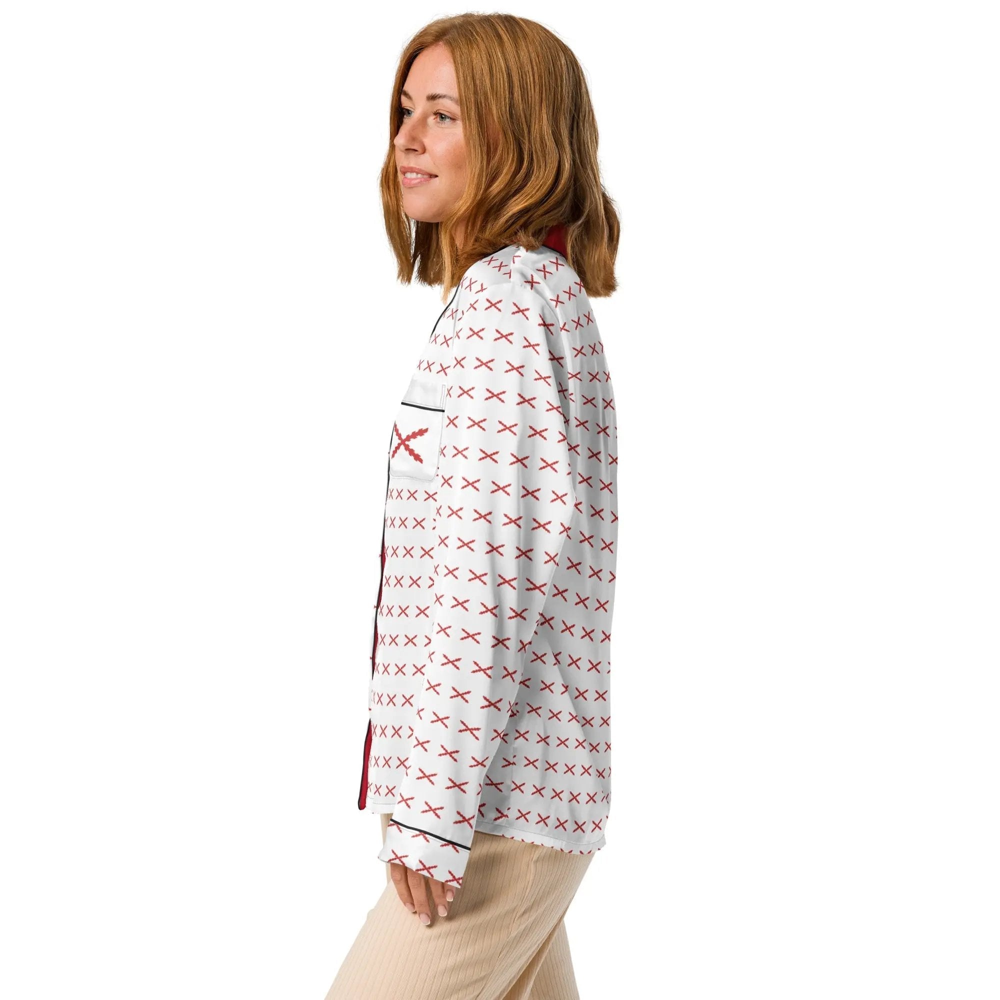 Comprar Pijama de manga larga Cruz de Borgoña con ribete La Flamenca de Borgoña Bandera España