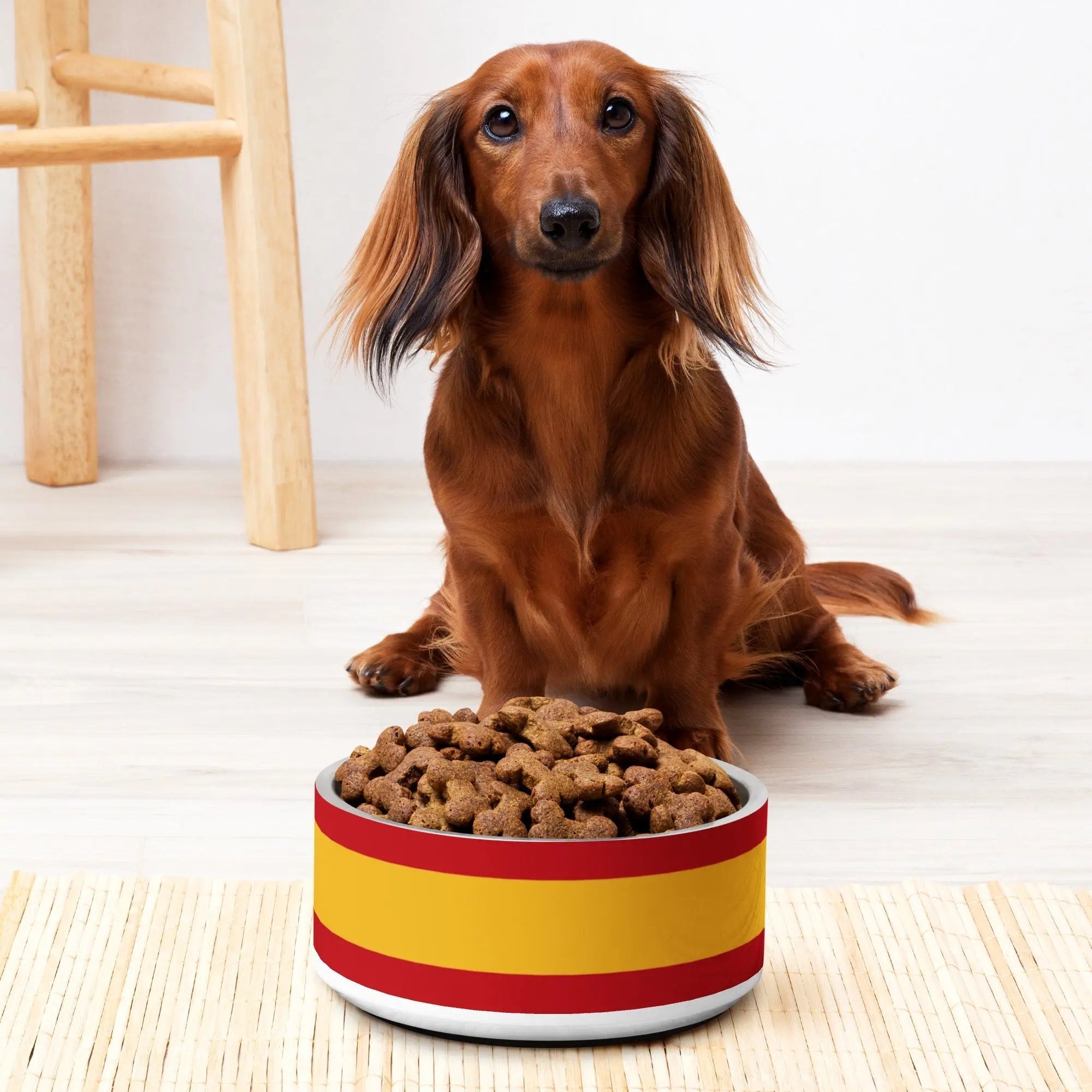 Comprar Plato para mascota Bandera de España La Flamenca de Borgoña Bandera España