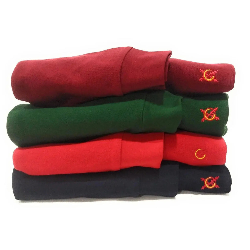 Comprar Polo Bandera España rojo manga larga hombre Bandera España La Flamenca de Borgoña Patricia Muñoz VOX