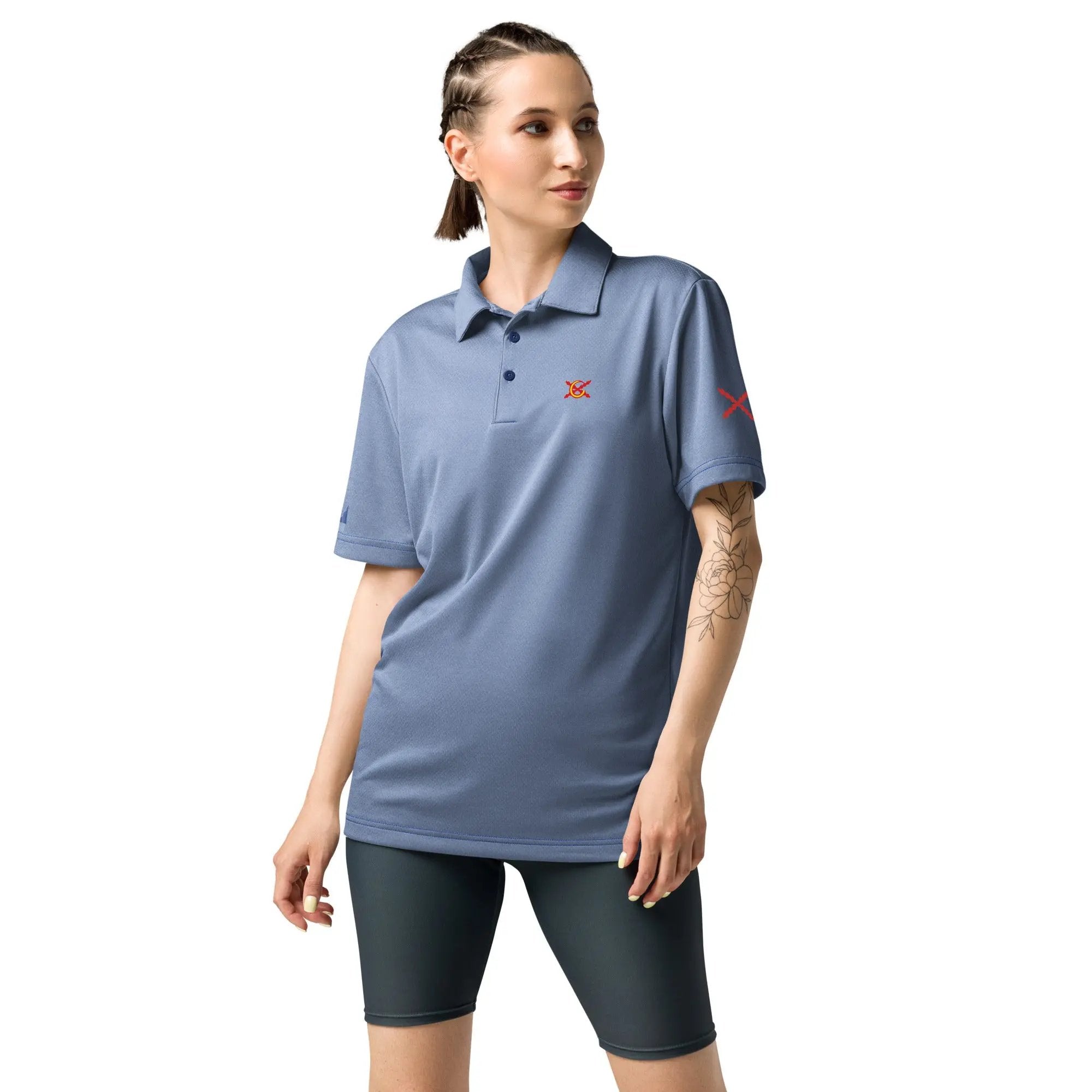 Comprar Polo adidas Space-Dyed "Ser español es un Honor" La Flamenca de Borgoña Bandera España