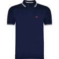 Comprar Polo azul piqué línea blanca hombre Bandera España La Flamenca de Borgoña Patricia Muñoz VOX