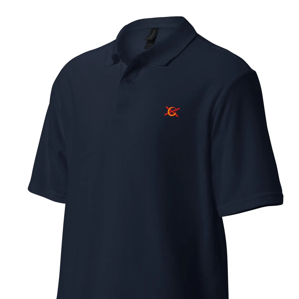 Comprar Polo de piqué unisex La Flamenca de Borgoña, Bandera de España, Cruz de Borgoña, Patricia Muñoz, VOX