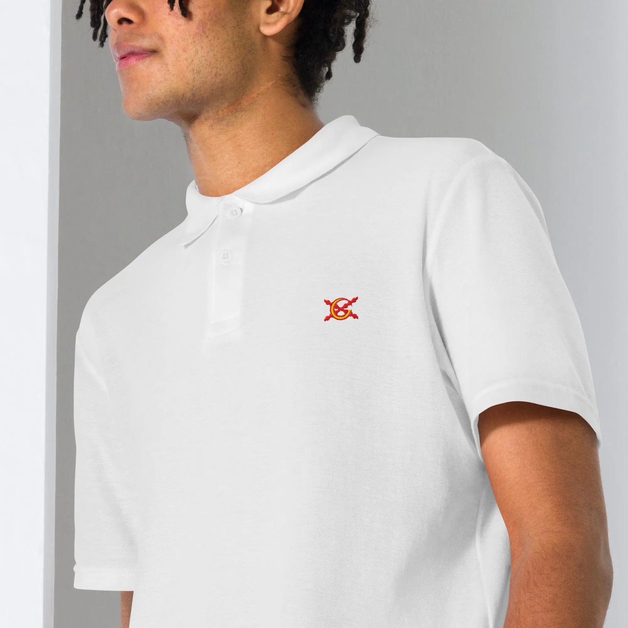 Comprar Polo de piqué unisex La Flamenca de Borgoña, Bandera de España, Cruz de Borgoña, Patricia Muñoz, VOX