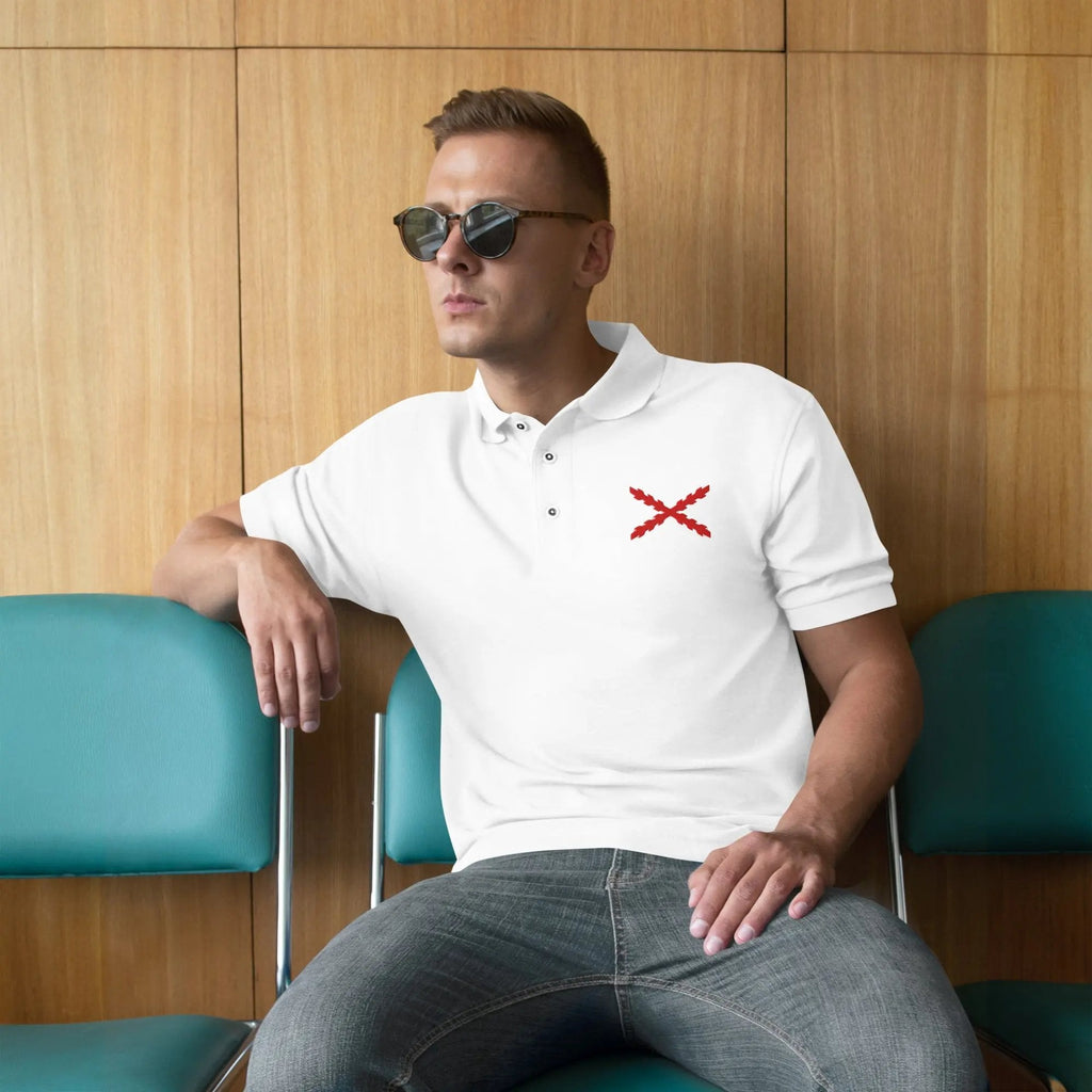 Comprar Polo para hombre premium Cruz de Borgoña La Flamenca de Borgoña Bandera España