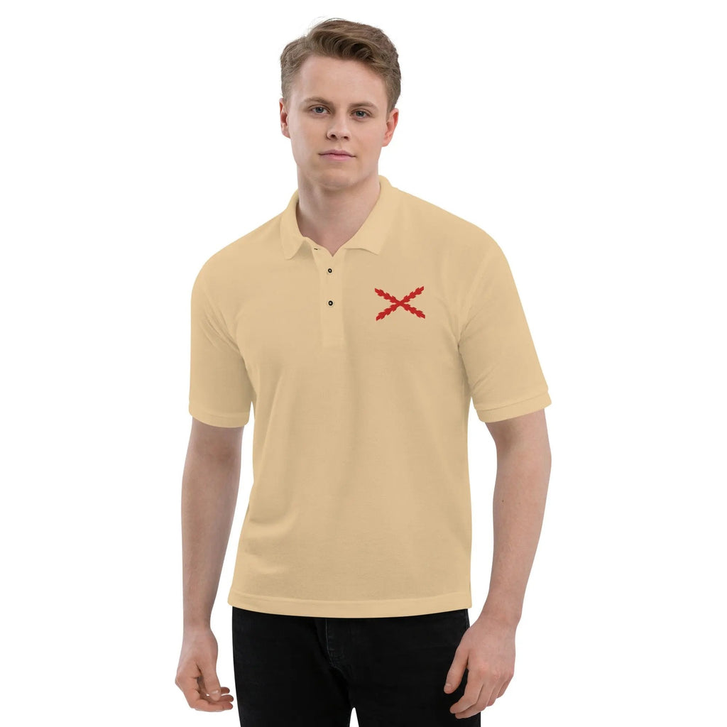 Comprar Polo para hombre premium Cruz de Borgoña La Flamenca de Borgoña Bandera España