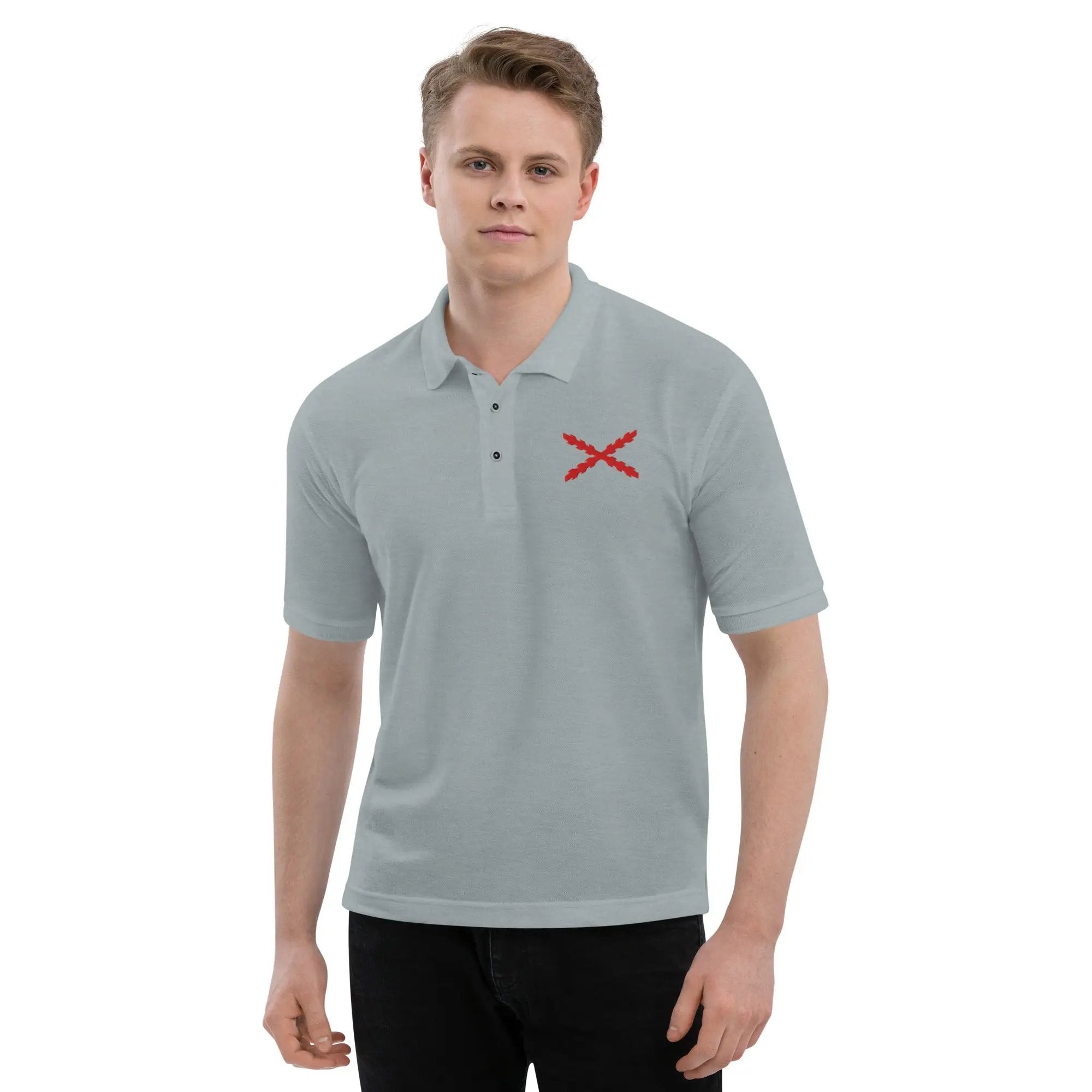 Comprar Polo para hombre premium Cruz de Borgoña La Flamenca de Borgoña Bandera España