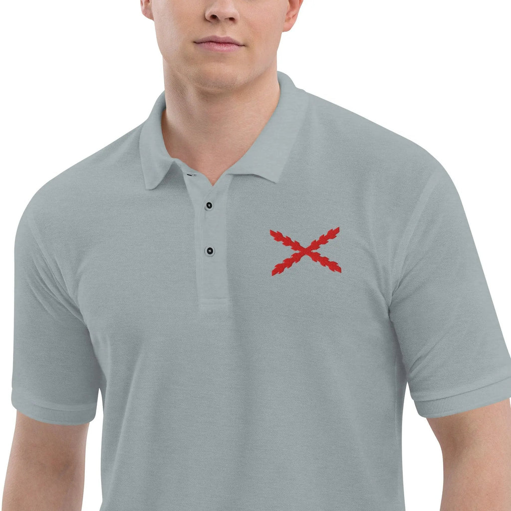 Comprar Polo para hombre premium Cruz de Borgoña La Flamenca de Borgoña Bandera España