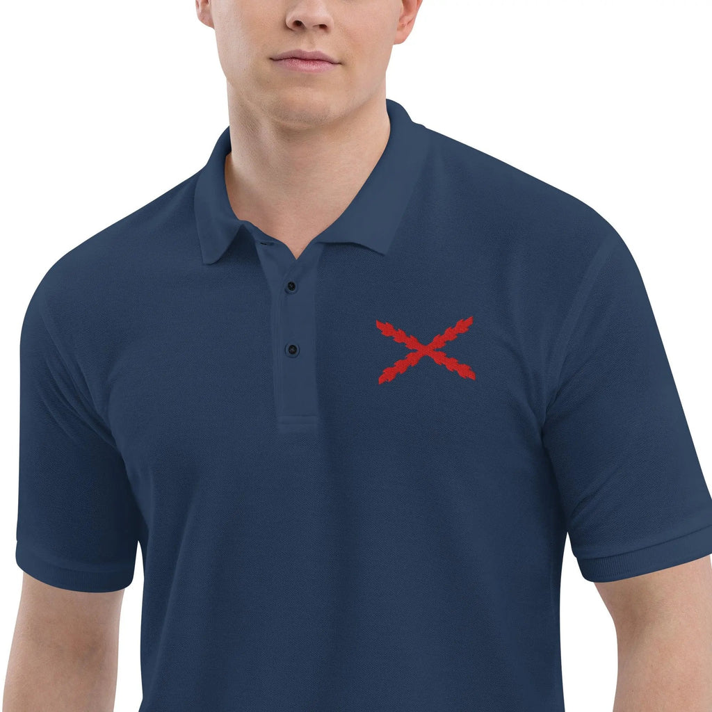 Comprar Polo para hombre premium Cruz de Borgoña La Flamenca de Borgoña Bandera España