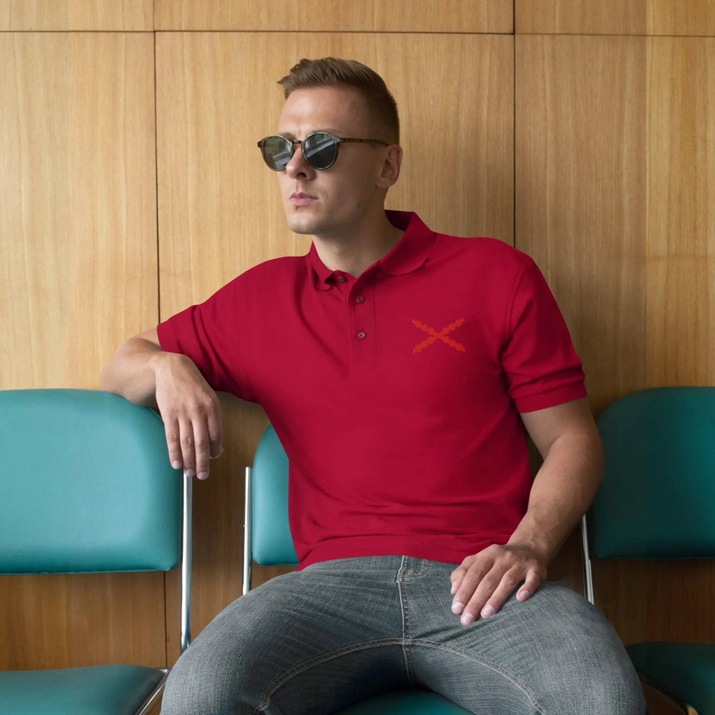 Comprar Polo para hombre premium Cruz de Borgoña La Flamenca de Borgoña Bandera España