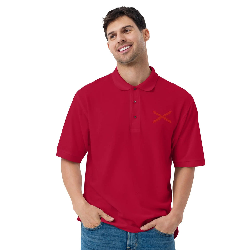 Comprar Polo para hombre premium Cruz de Borgoña La Flamenca de Borgoña Bandera España