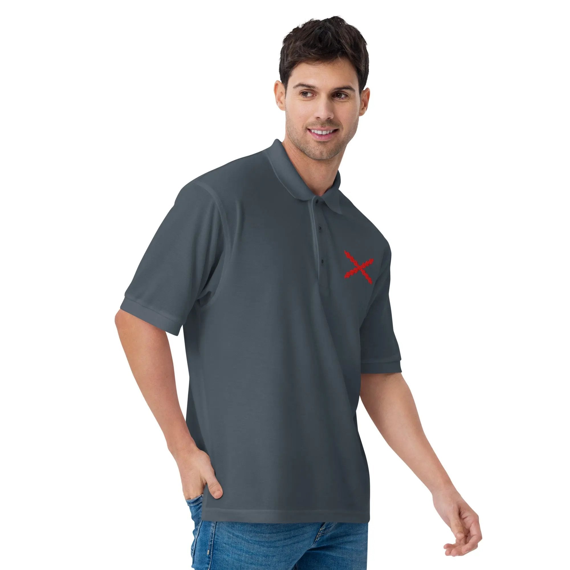 Comprar Polo para hombre premium Cruz de Borgoña La Flamenca de Borgoña Bandera España