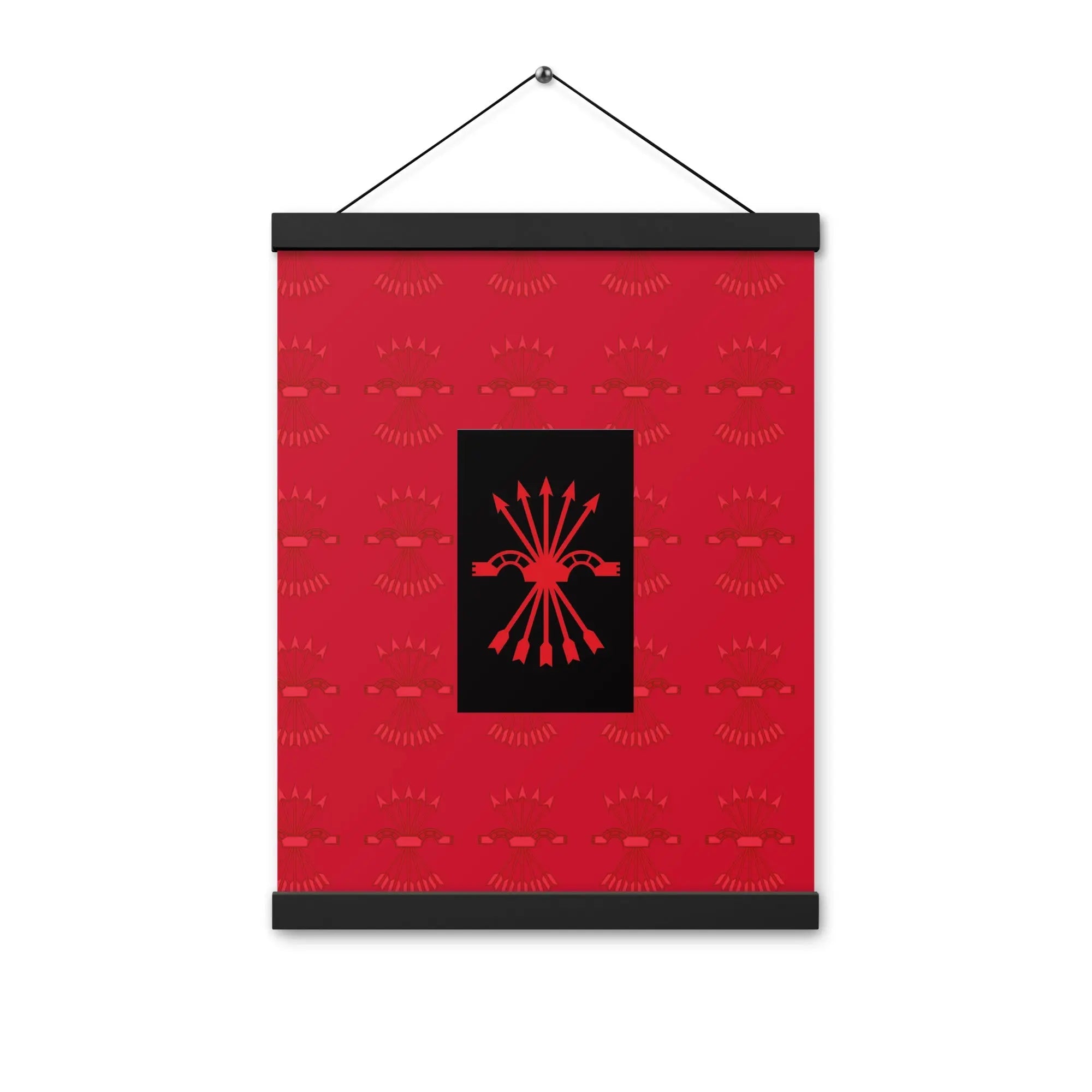 Comprar Póster con colgador Falange Española Bandera España La Flamenca de Borgoña Patricia Muñoz VOX
