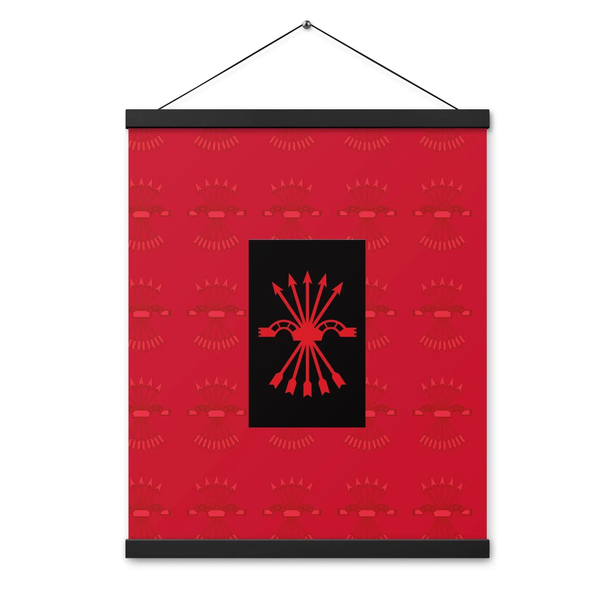 Comprar Póster con colgador Falange Española Bandera España La Flamenca de Borgoña Patricia Muñoz VOX