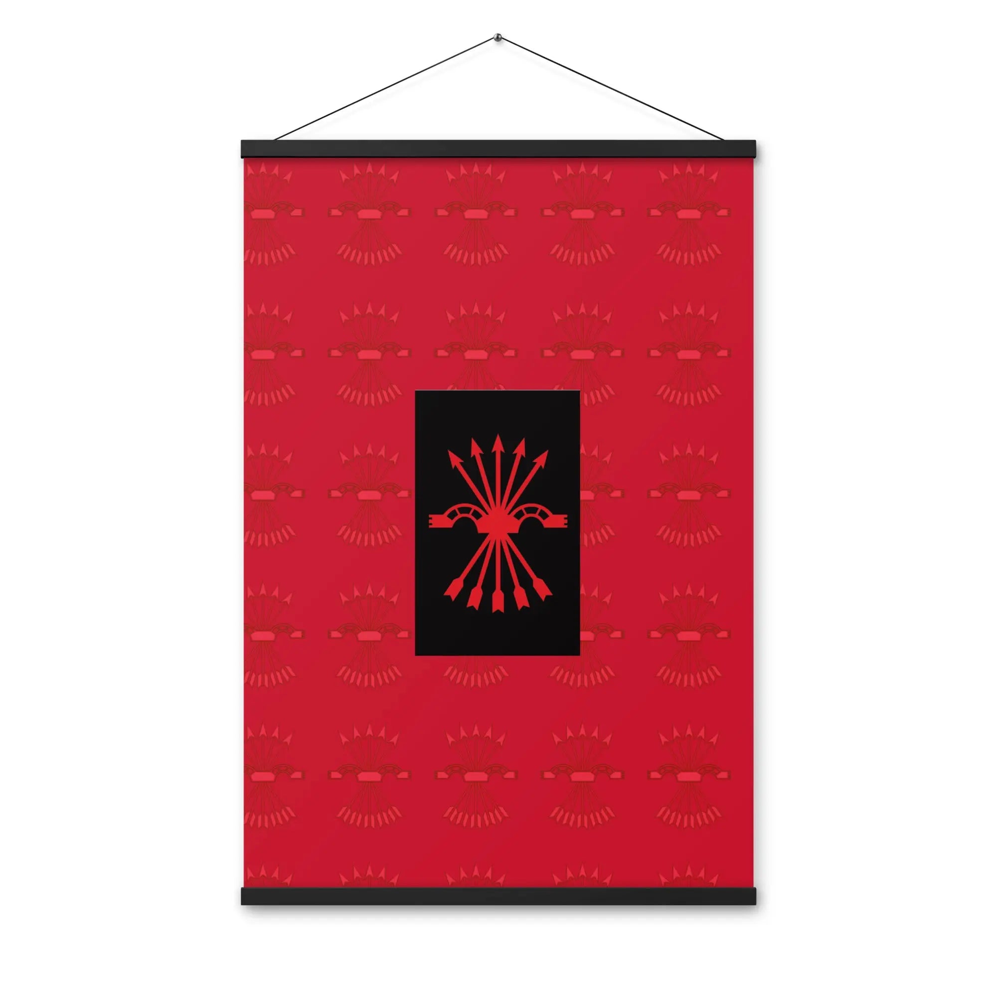 Comprar Póster con colgador Falange Española Bandera España La Flamenca de Borgoña Patricia Muñoz VOX
