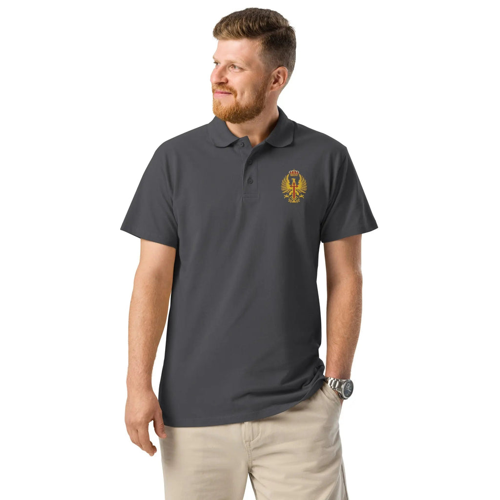 Comprar Premium Ejército pique polo shirt La Flamenca de Borgoña, Bandera de España, Cruz de Borgoña, Patricia Muñoz, VOX
