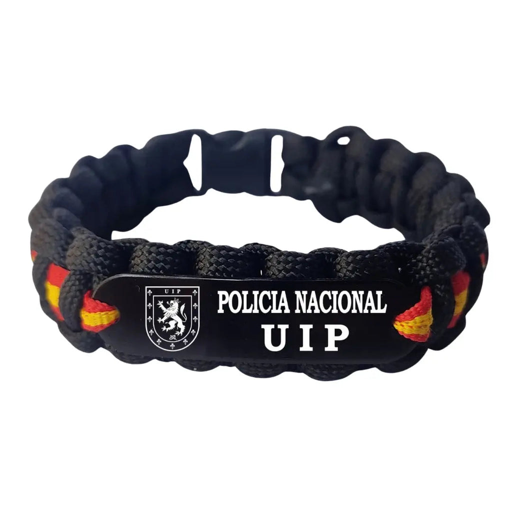 Pulsera paracord Policía Nacional UIP Bandera España