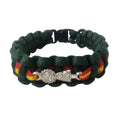 Pulsera paracord Virgen del Pilar Bandera España