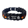 Pulsera paracord Voluntario Amigo de las FCSE Bandera España